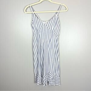 Sim & Sam Mini Summer Dress Blue and White Stripes Women’s size S\